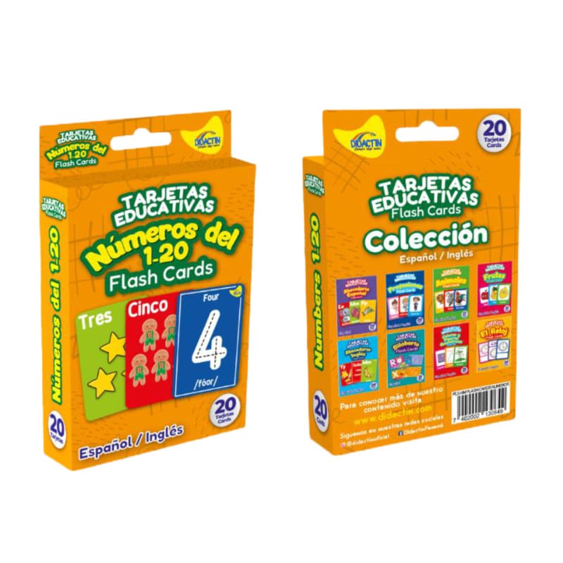 Didactin Flash Cards En E I  Núml 1 Al 20 - Farmacias Arrocha