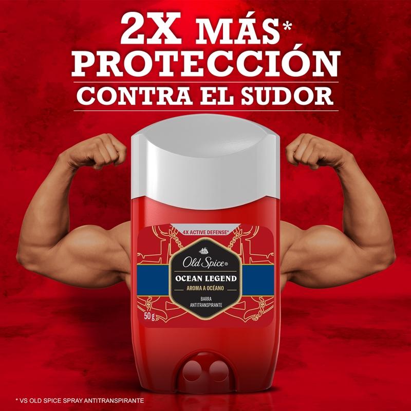 Barra Antitranspirante Old Spice Ocean Legend 50 g - Farmacias Arrocha