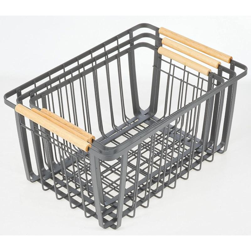 Set De 3 Canastas Organizadoras Para Cocina Gris - Farmacias Arrocha