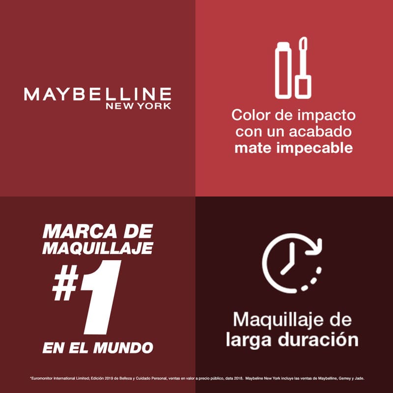 Labial Líquido Maybelline Ny Matte Ink - Farmacias Arrocha