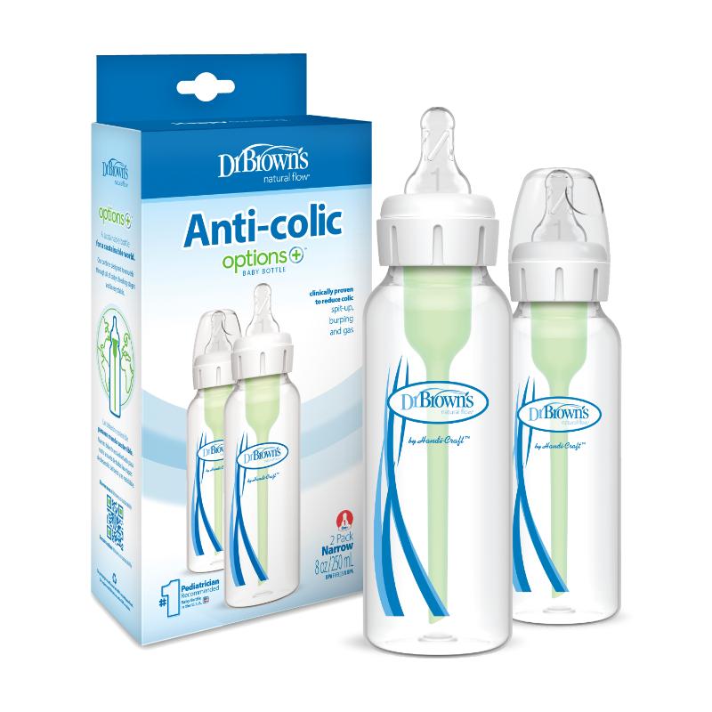 Dr Brown'S Set 2 Biberón Anti Cólico Cuello Estrecho 8oz A - Farmacias Arrocha