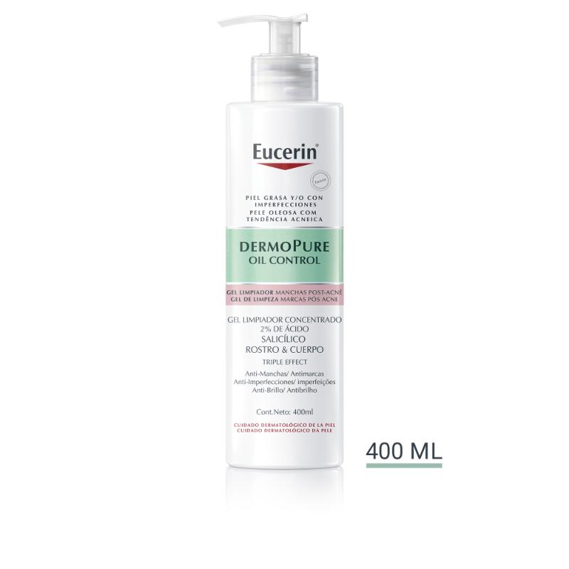 Eucerin Dermopure Triple Effect Cleansing Gel 400Ml - Farmacias Arrocha