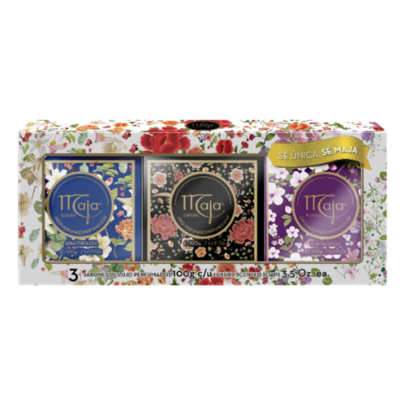Maja Set Jabon Barra Cofre Coleccionable 3 Aromas - Farmacias Arrocha