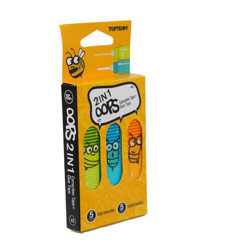 Top Team Oops Correction Tape+Glue Tape - Farmacias Arrocha