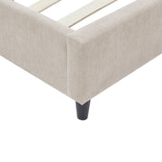 Cama tapizada con respaldar lineas Beige - Farmacias Arrocha