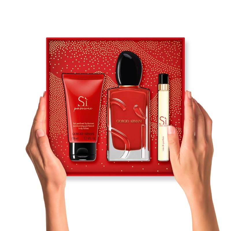 Giorgio Armani Set Si Passione Eau de Parfum (100 ML + 10ML +50ML) - Farmacias Arrocha