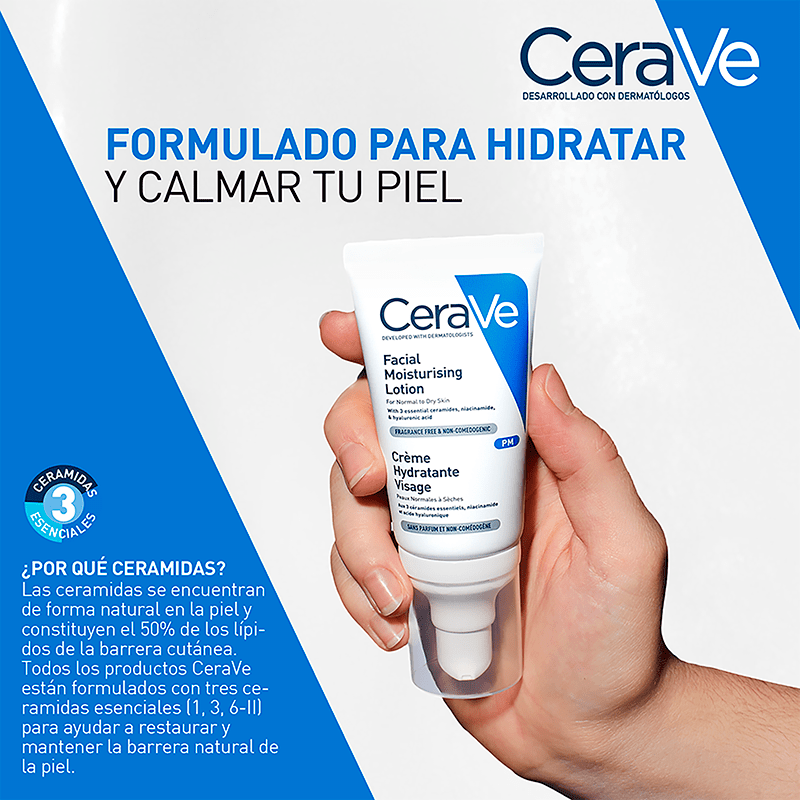 Cerave Kit Locion Hidratante de rostro + Reparadora de ojos + regalos - Farmacias Arrocha