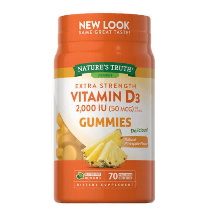 Nature'S Truth Vitd3 2000 70 Gum - Farmacias Arrocha