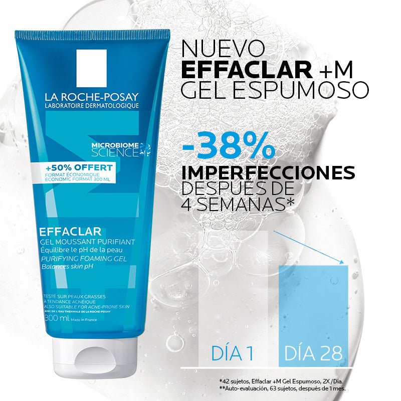 La Roche Posay Effaclar Gel Limpiador Para Piel Grasa 300Ml - Farmacias Arrocha