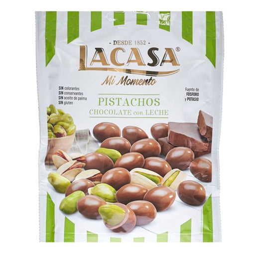 LaCasa Choco Leche Lcasa Pistachos Bag 100Ge - Farmacias Arrocha