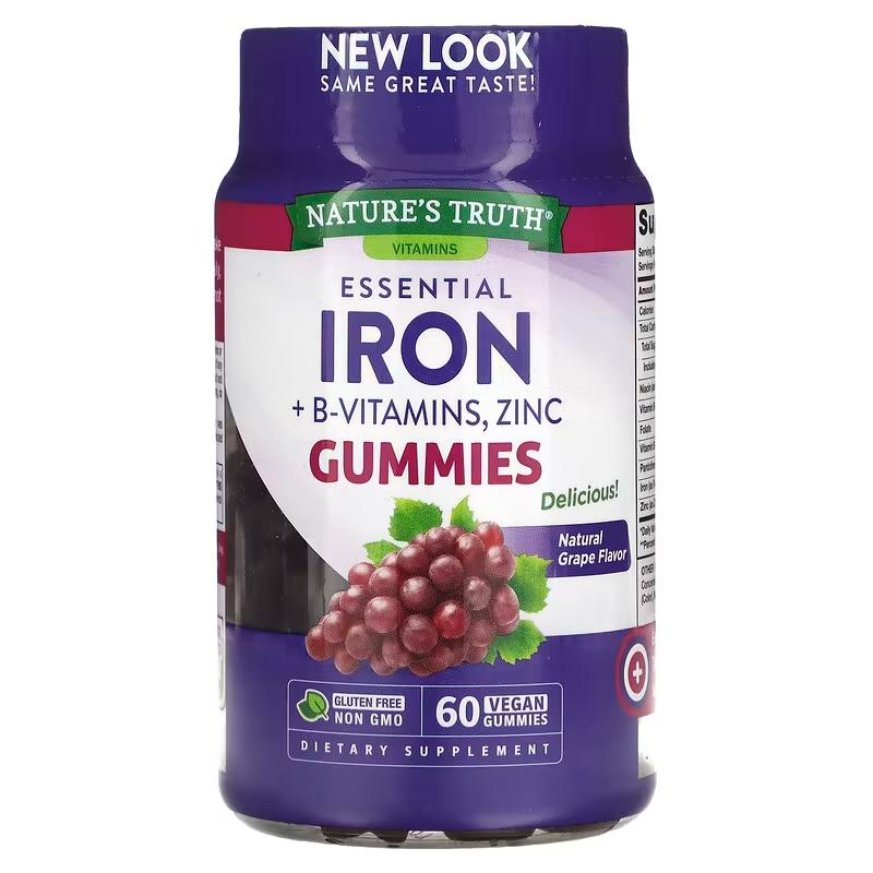 Nature'S Truth Iron Gummies 60 Caps - Farmacias Arrocha