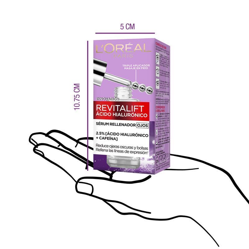 Loreal Paris Serum Rellenador Ácido Hialurónico Ojos 20 Ml - Farmacias Arrocha