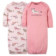 Gerber Set 2 Pijamas Enterizos Mew Niña 0-6m - Farmacias Arrocha
