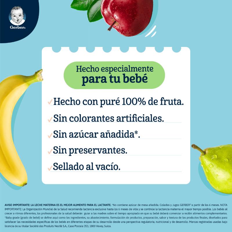 Gerber P2 Manzana Classic 113Gr - Farmacias Arrocha