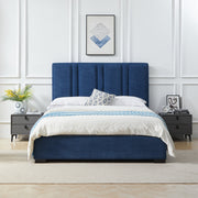Cama con respaldar en líneas verticales Dk. Blue - Farmacias Arrocha