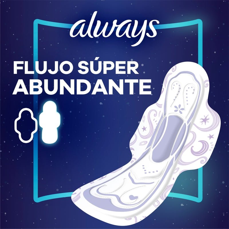 Toallas Femeninas, Always Suave Nocturna 8 Unidades - Farmacias Arrocha