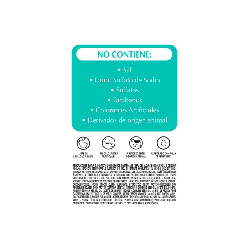 Bioland Shampoo Lisos Sedosos Aceite de Keratina 400Ml - Farmacias Arrocha