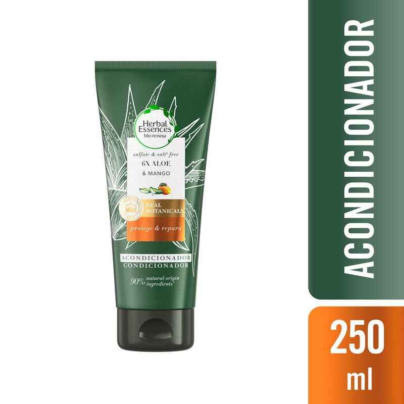 Acondicionador Herbal Essences Bio:renew 6x Aloe & Mango Protege & Repara 250 ml - Farmacias Arrocha