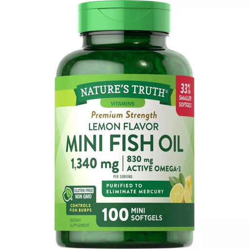 Nature'S Truth Mini Fish Oil Omega 3 Limon Fi 100 Sg - Farmacias Arrocha
