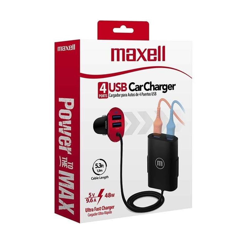 Maxell Dusb-404 Usb Car Charger 4 Port - Farmacias Arrocha