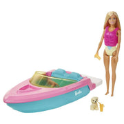 Barbie Set de Juego Lancha con Muñeca con animalito y Bote - Farmacias Arrocha