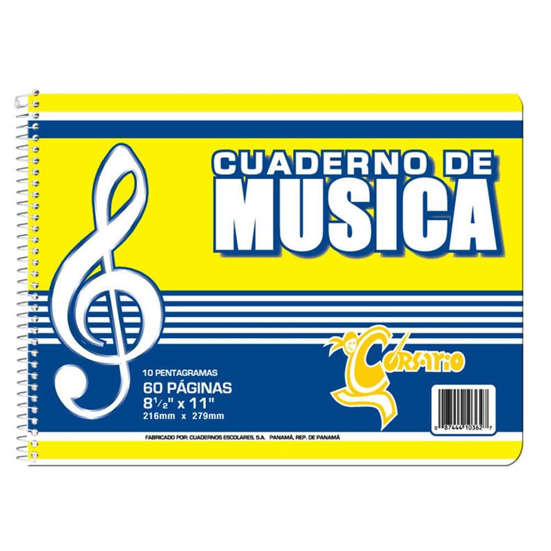 Corsario Libreta Espiral Musica Senc (40) - Farmacias Arrocha
