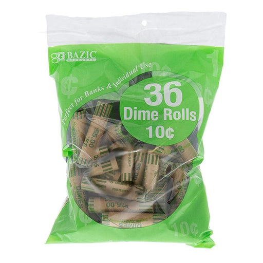 Bazic Rollos Para Monedas 0.10 - Farmacias Arrocha
