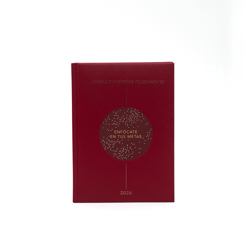 Cavalier Agenda Clasica Caribe Burgundy 2026 - Farmacias Arrocha