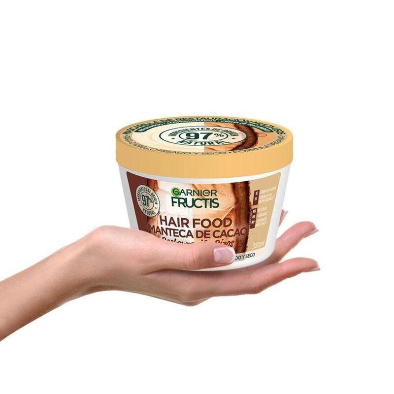 Garnier Mascarilla De Reparación De Rizos Hair Food Manteca De Cacao 350Ml - Farmacias Arrocha