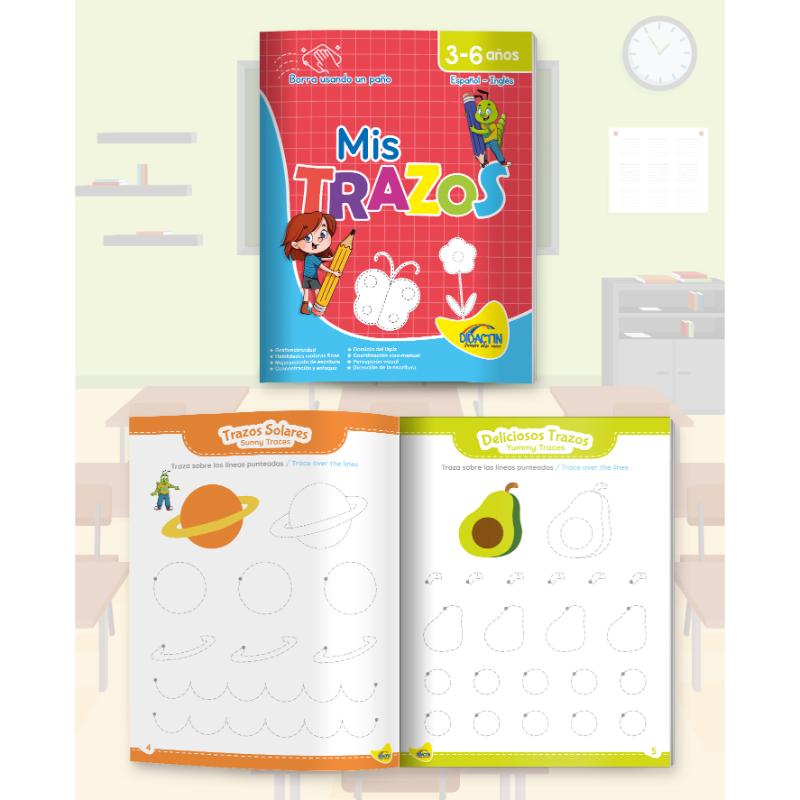 Didactin Libro Eco Borrable  Mis Trazos - Farmacias Arrocha