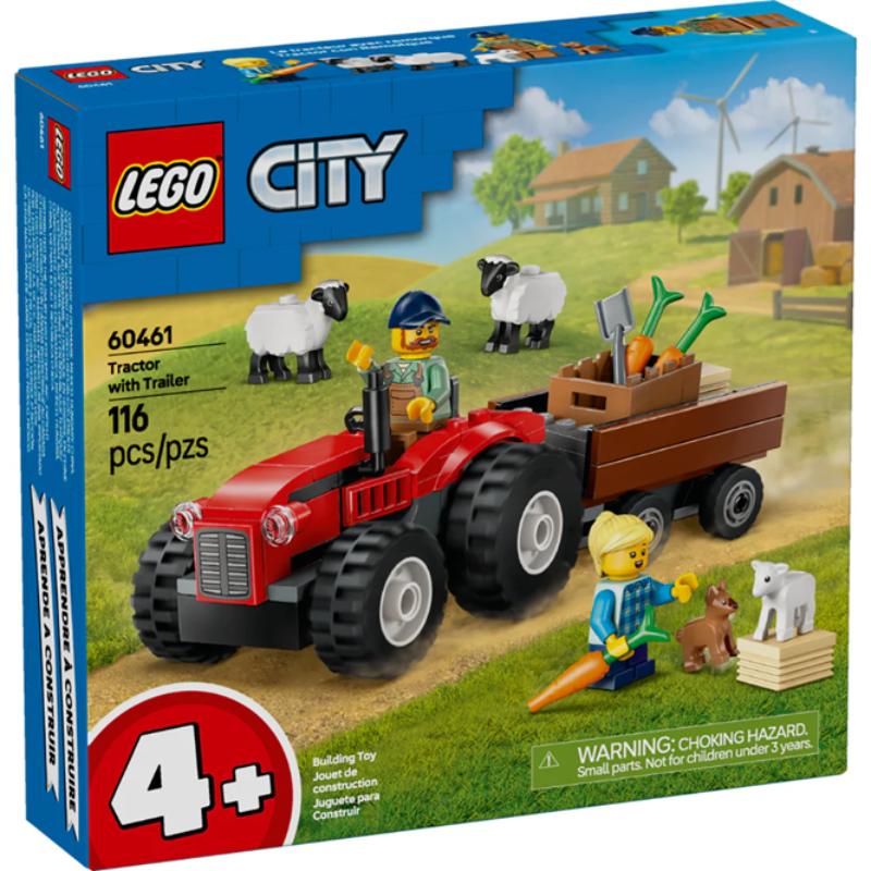 Lego City Tractor Rojo con Remolque y Oveja - Farmacias Arrocha