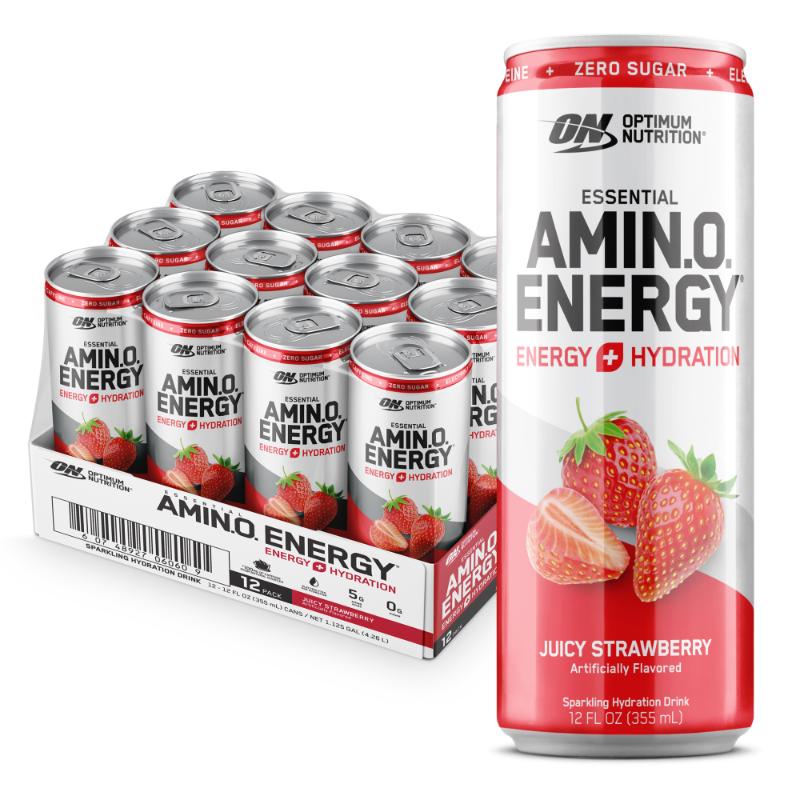 Sport Nutrition Optimum Nutrition Essential Amino Energy Juicy Strawberry Burst Artificial Flavored Dietary Supplement - Farmacias Arrocha