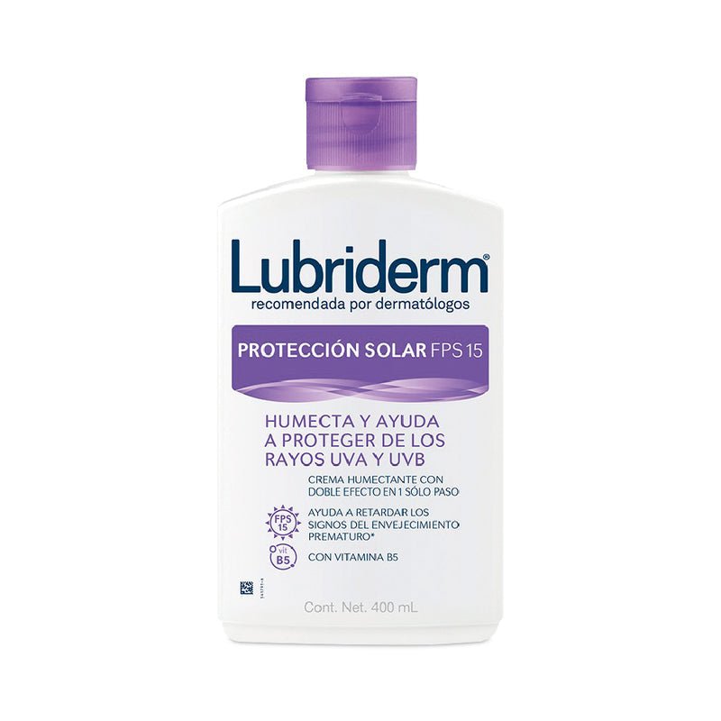 Lubriderm Protección Solar FPS-15 400 Ml - Farmacias Arrocha