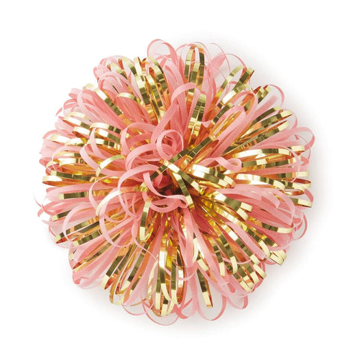 Hallmark Lazo De Regalo Con Pompones Metálicos Rosa Y Dorado 5" - Farmacias Arrocha