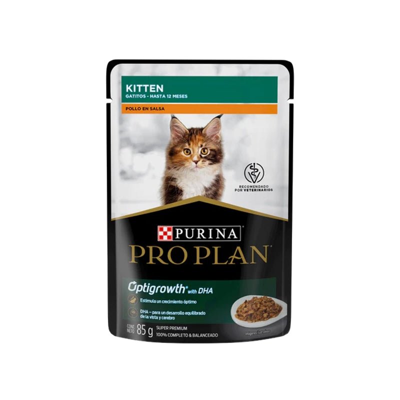 Pro Plan Kitten Alimento Húmedo Pollo en Salsa 85G - Farmacias Arrocha
