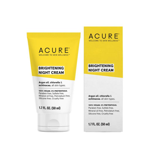 Acure Brilliant Bright Night Cream 50Ml - Farmacias Arrocha