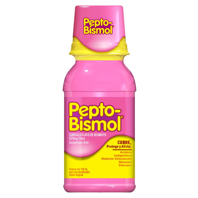 Pepto - Bismol Suspensión Sabor Original 118 Ml - Alivio Para El Malestar Estomacal - Farmacias Arrocha