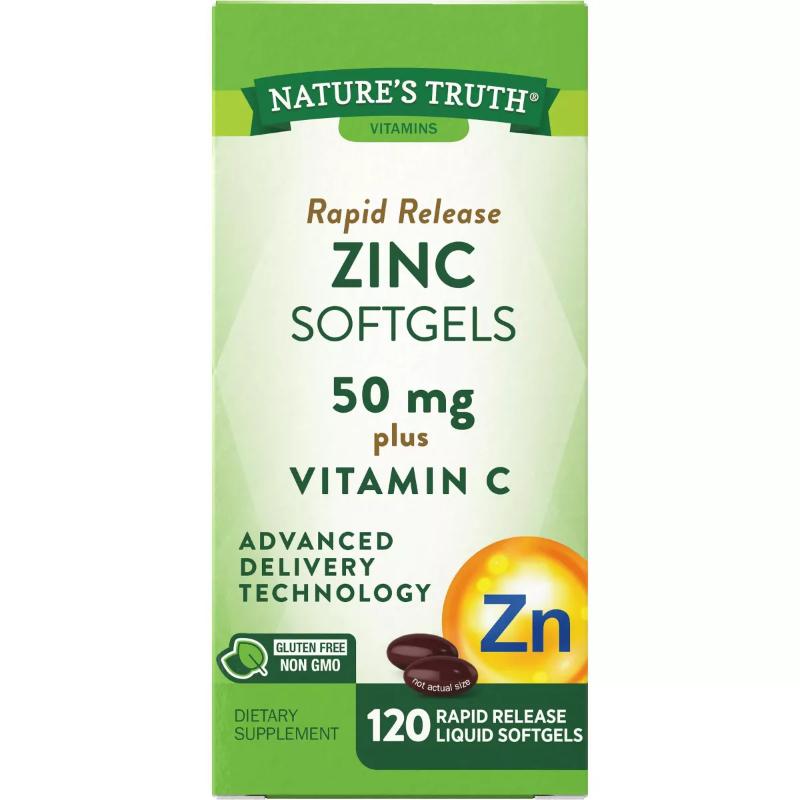 Nature'S Truth Zinc 50Mg Softg. Plus Vit.C 120 Rapid R. - Farmacias Arrocha