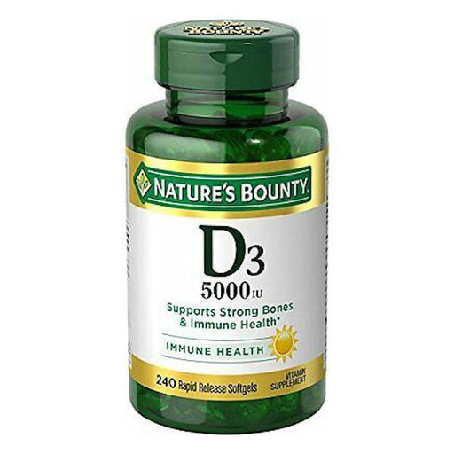 Nature's Bounty VIT D 5000 IU 200 Softgels - Farmacias Arrocha