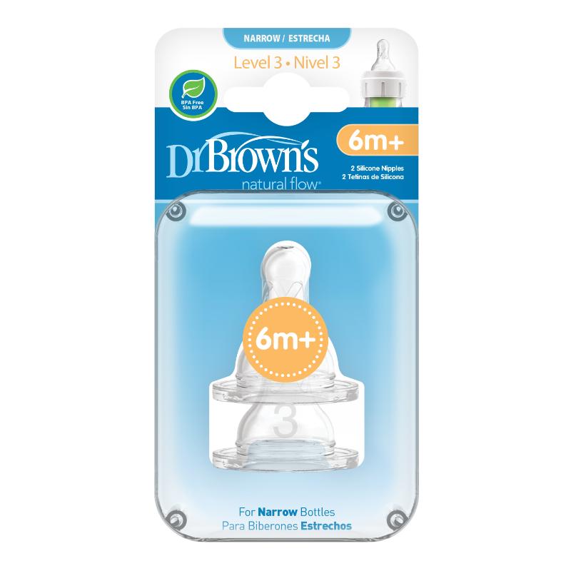Dr Brown'S Tetinas Nivel 3 Standard 2 Pack - Farmacias Arrocha