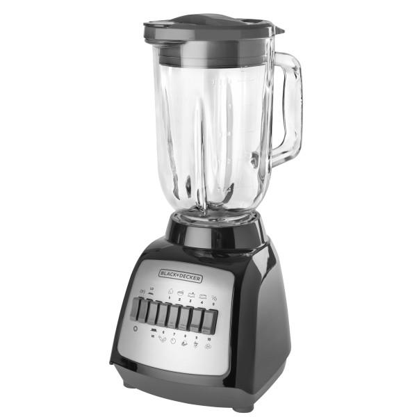 Black & Decker Licuadora Negra De 10 Veloc, Jarra De Vidrio, 550W. - Farmacias Arrocha
