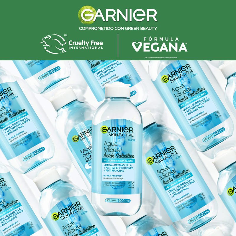 Agua Micelar Anti Imperfecciones Express Aclara tratamiento concentrado (Ácido Salicílico + Vitamina C) 400ml - Farmacias Arrocha