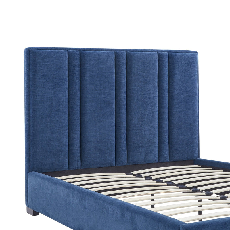 Cama con respaldar en líneas verticales Dk. Blue - Farmacias Arrocha