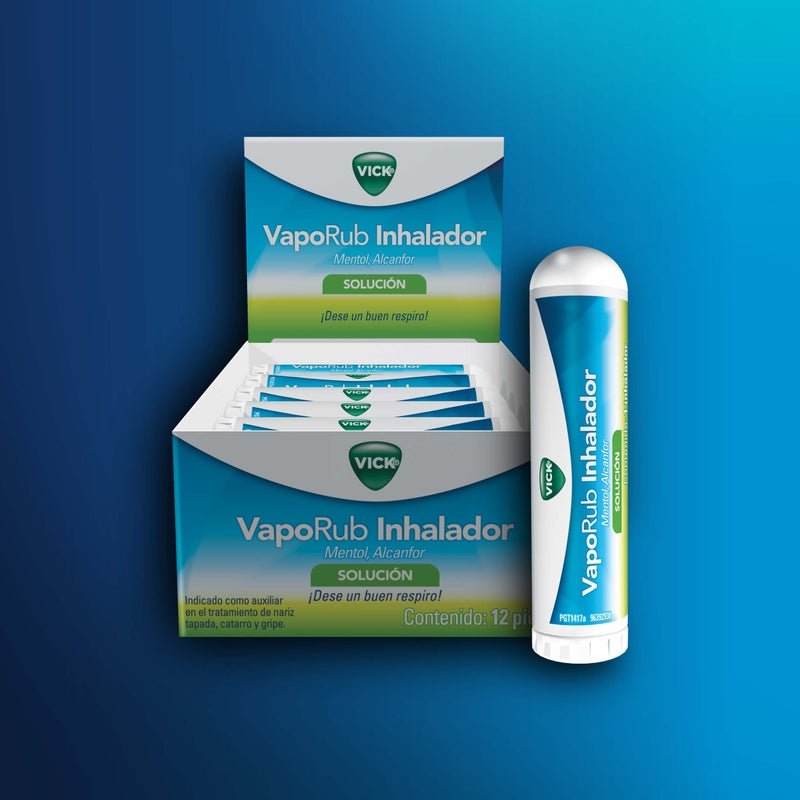 Inhalador Solución Vick Vaporub 12 Unidades - Farmacias Arrocha