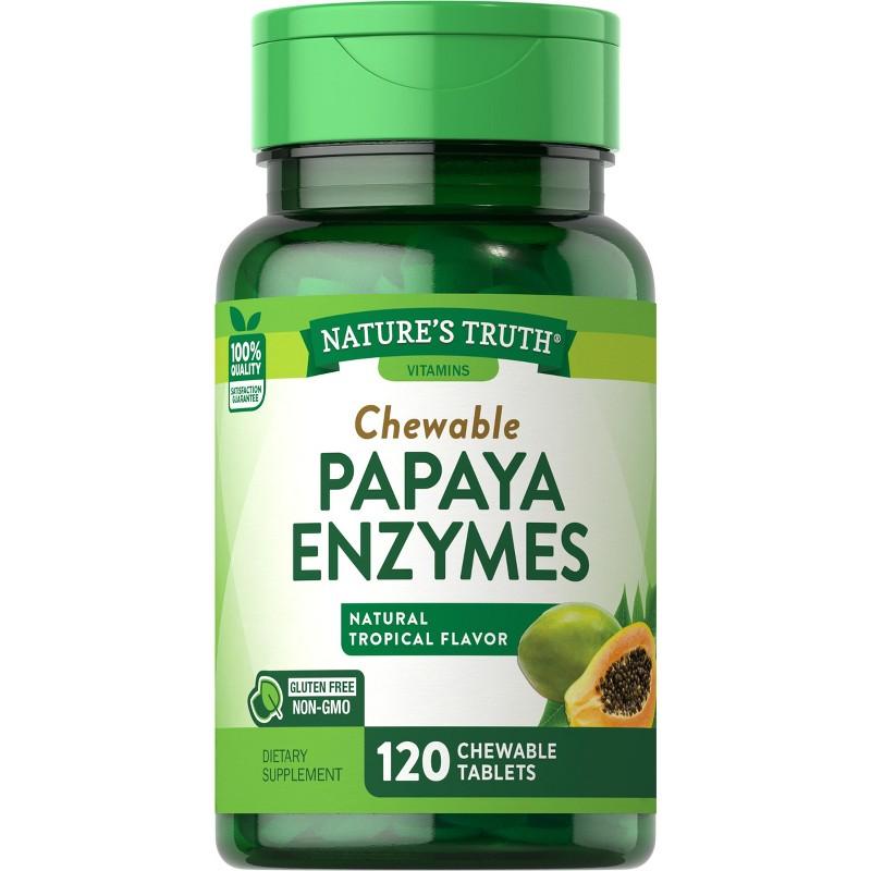 Nature'S Truth Chewable Papaya Enzyme 120 Tab - Farmacias Arrocha