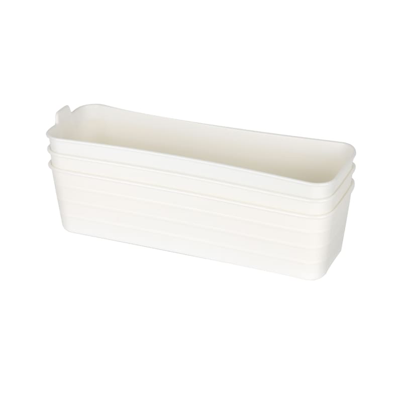 Tengone Contenedores De Clasificación Rectangulares Blanco 3Pk - Farmacias Arrocha