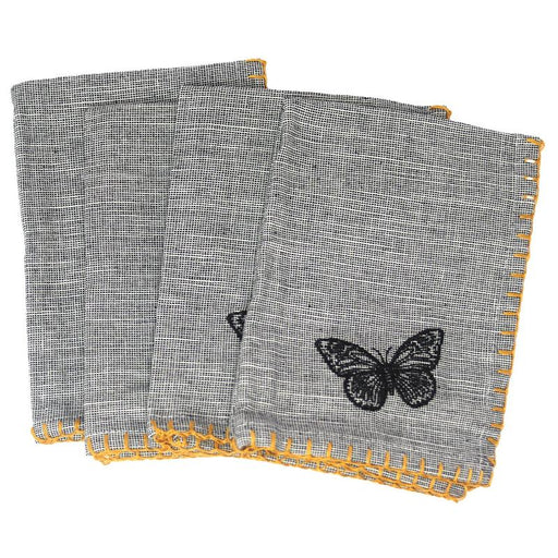 Set De 4 Individuales De Tela Con Borde Tejido - Farmacias Arrocha