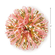Hallmark Lazo De Regalo Con Pompones Metálicos Rosa Y Dorado 5" - Farmacias Arrocha