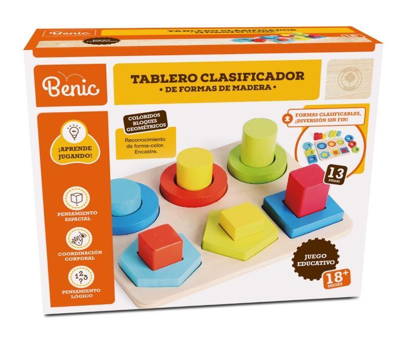 Benic Tablero Clasificador De Formas De Madera - Farmacias Arrocha