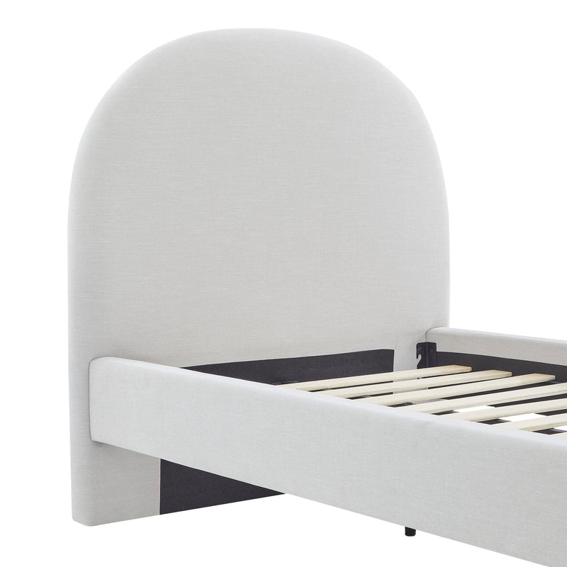 Cama tapizada Twin con respaldar curvo - Farmacias Arrocha